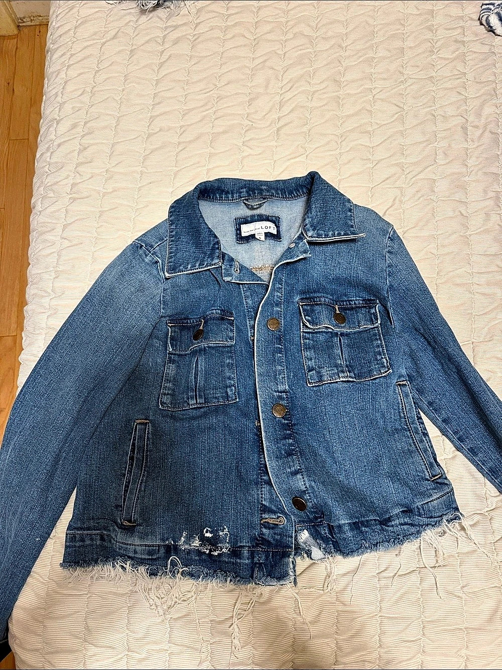 LOFT Made and Loved LOFT Denim Jacket Denim Jacket Blue Small